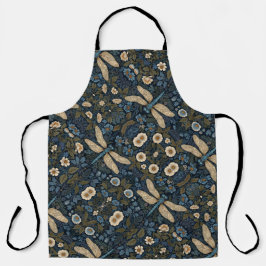 Vintage blue Dragonfly Schürze