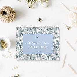 Vintage Blue Pine Botanical Motivational Calendar Kalender