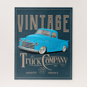 Vintage Blue Truck and Company