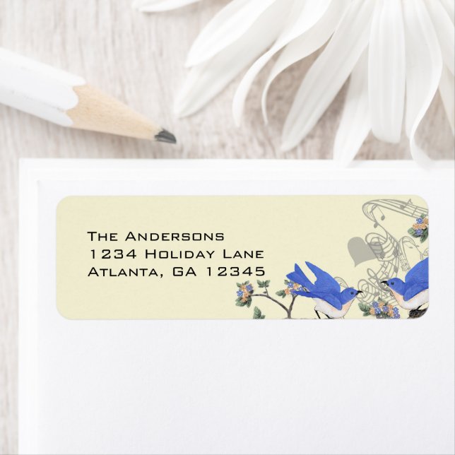 Vintage Bluebird Étiquettes senti #2 (En situation)