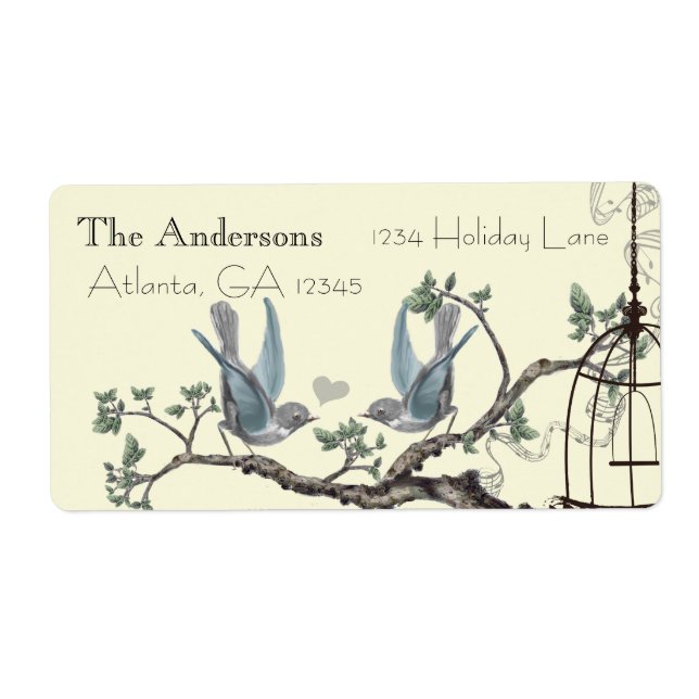 Vintage Bluebird-Labels (Vorne)