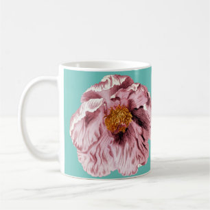 Vintage blühende Pfoten Kaffeetasse