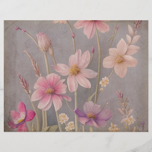 Vintage Blume (Vorderseite)