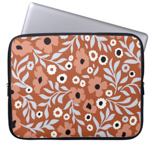 Vintage Blume: abstrakter Hintergrund. Laptopschutzhülle