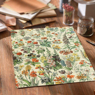 Vintage Blume Antike botanische Flora Seidenpapier