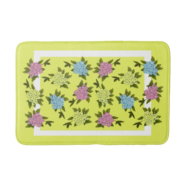 Vintage Blume Badematte (Vorderseite)