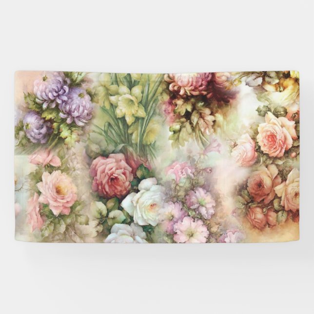 Vintage Blume Banner (Horizontal)