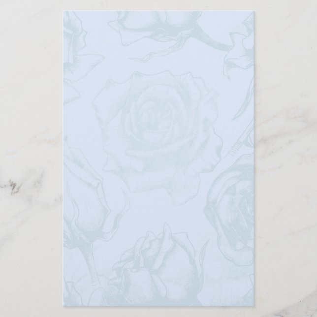 Vintage Blume Briefpapier (Vorderseite)