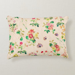Vintage Blume Dekokissen
