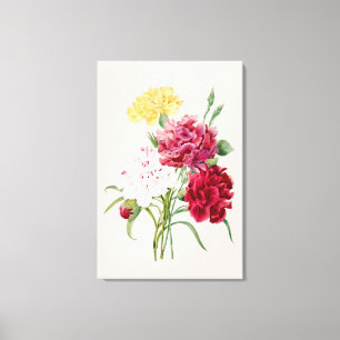 Vintage Blume drucken Leinwanddruck
