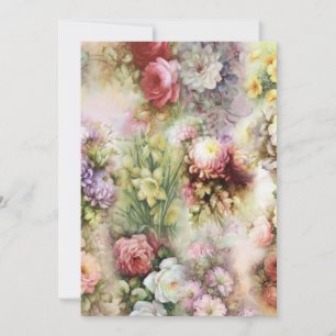Vintage Blume Feiertagskarte