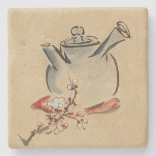 Vintage Blume Flora Persönliche Identifikation des Steinuntersetzer