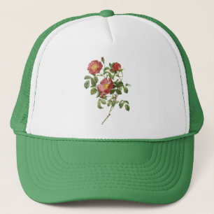 Vintage Blume Florale Rote Rose der Liebe durch Re Truckerkappe