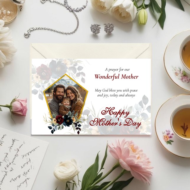 Vintage Blume Foto Muttertag Karte (Von Creator hochgeladen)