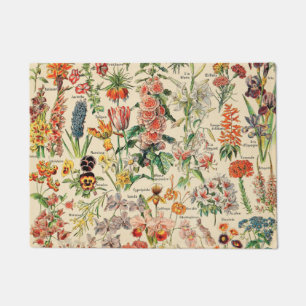 Vintage Blume Fußmatte