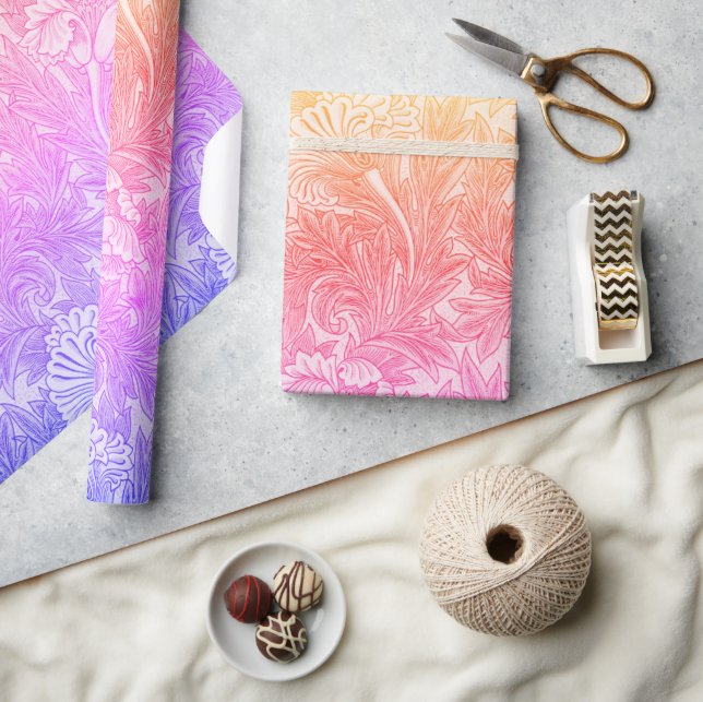 Vintage Blume Geschenkpapier (Kunsthandwerk)