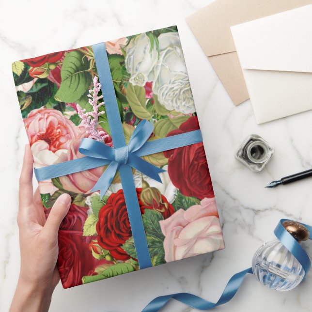 Vintage Blume Geschenkpapier (Schenken)