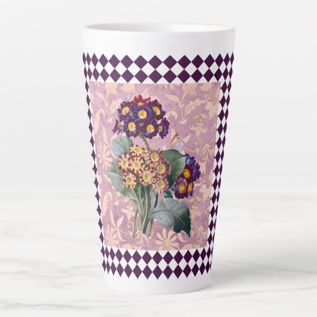 Vintage Blume Harlequin Milchtasse (Vorderseite)