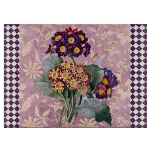 Vintage Blume Harlequin Schneidebrett