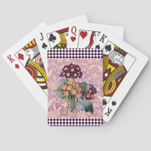 Vintage Blume Harlequin Spielkarten