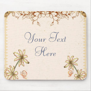 Vintage Blume Hochzeit Mousepad