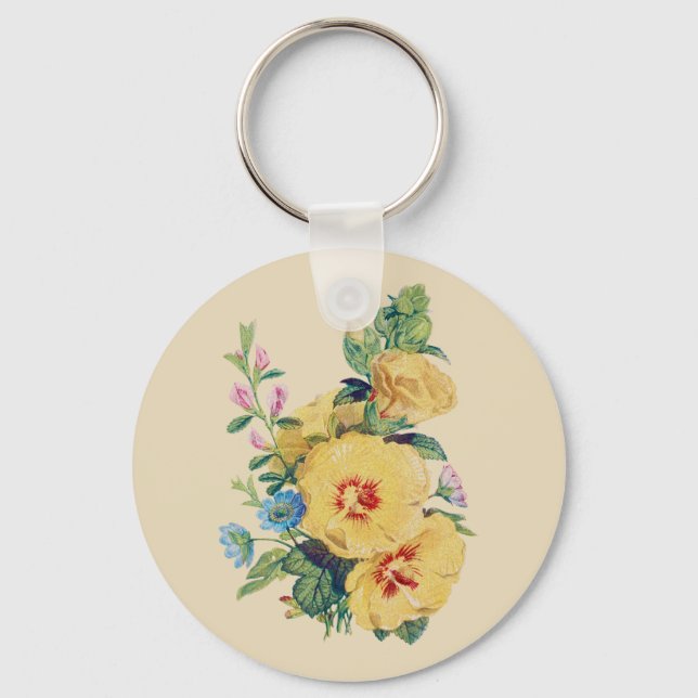 VINTAGE BLUME II SCHLÜSSELANHÄNGER (Vorderseite)