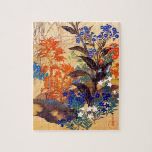 Vintage Blume in orientalischer Aquarell