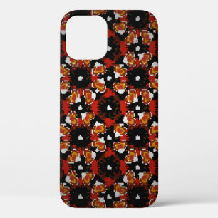 Vintage Blume in Rot, Braun und Rot Case-Mate iPhone Hülle