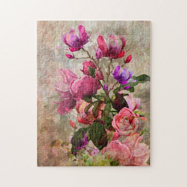 Vintage Blume Jigsaw Puzzle (Vertikal)