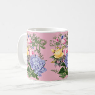 Vintage Blume Kaffeepause Tasse