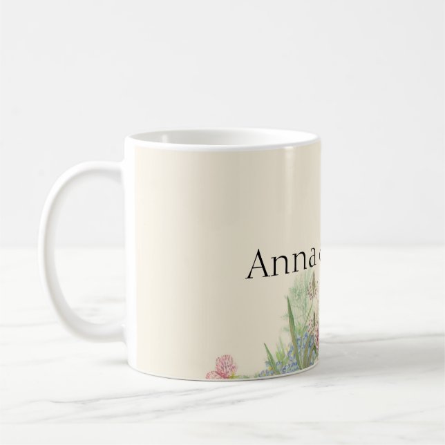 Vintage Blume Kaffeetasse (Links)