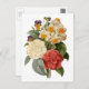 Vintage Blume, Kamelien und Narzissen, Redoute Postkarte (Vorne/Hinten)