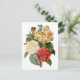Vintage Blume, Kamelien und Narzissen, Redoute Postkarte (Stehend Vorderseite)