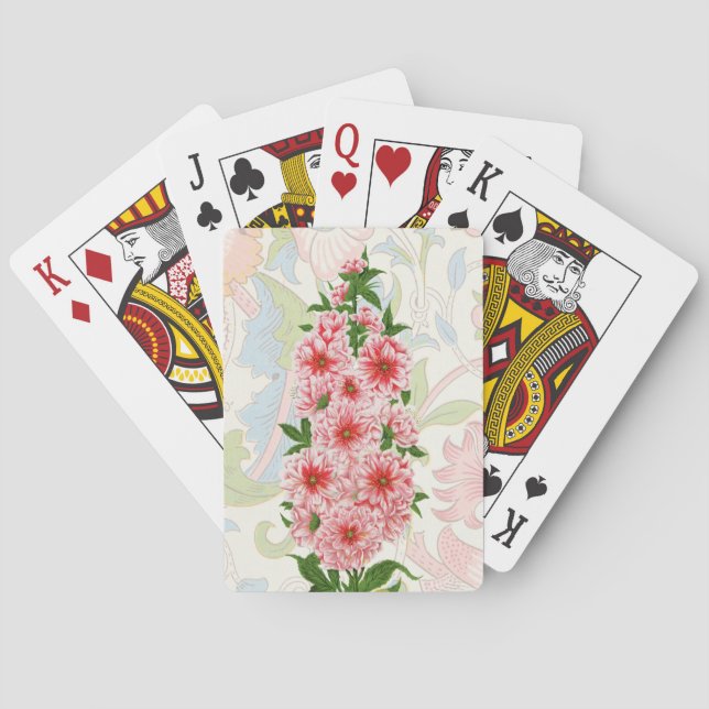 Vintage Blume Kartenspielen Spielkarten (Rückseite)