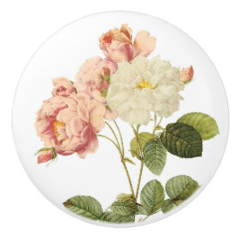 Vintage Blume Knöpfe 2 Keramikknauf