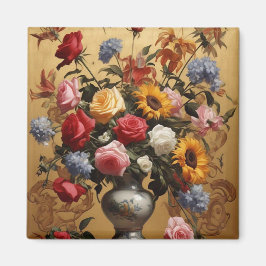 Vintage Blume Magnet