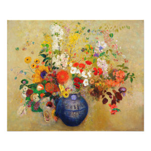 Vintage Blume Malerei Fotodruck