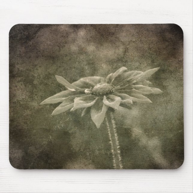 Vintage Blume Mousepad (Vorne)