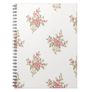 Vintage Blume-Muster-Notebook Notizblock
