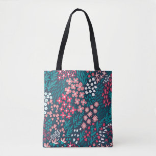 Vintage Blume nahtlos. Endlos wiederholt Tasche
