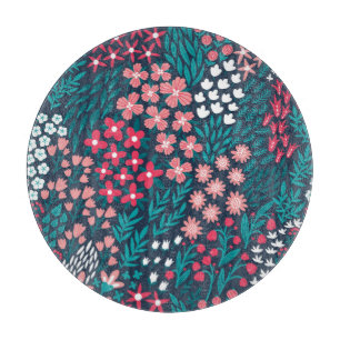 Vintage Blume Nahtlose Textur. Schneidebrett