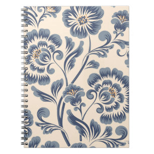 Vintage Blume nahtloses Musterelement. elegant Notizblock