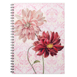 Vintage Blume Pair Journal-Notebook Notizblock