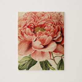 Vintage Blume Peony Nature Einzigartiger Spaß Kuns