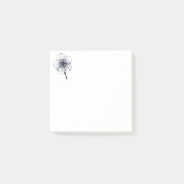 Vintage Blume. Post-it Klebezettel