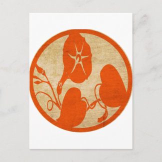 Vintage Blume Postkarte