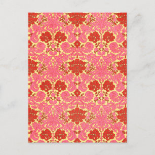 Vintage Blume Postkarte