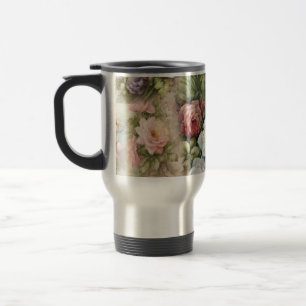 Vintage Blume Reisebecher