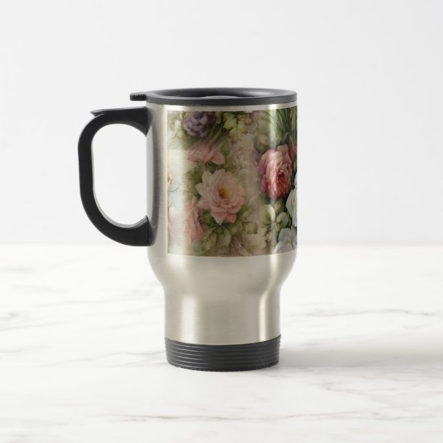 Vintage Blume Reisebecher (Links)