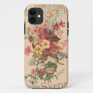 Vintage Blume Saatgutpaket Handy Gehäuse Abdeckun Case-Mate iPhone Hülle